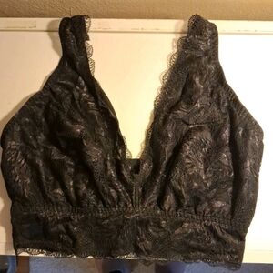 Cosabella Black Paradiso Curvy Cropped Cami Tank SizeLarge